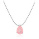 Collana in argento con Quarzo rosa pastello