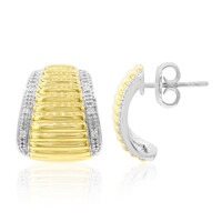 Orecchini in argento con Diamante I1 (G)