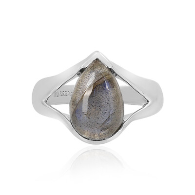 Anello in argento con Labradorite