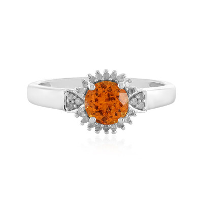Anello in oro con Spessartina
