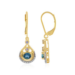 Orecchini in argento con Topazio Blu Londra