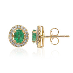 Orecchini in oro con Smeraldo Zambia AAA