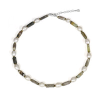 Collana in argento con Ossidiana Fiocco di Neve (TPC)