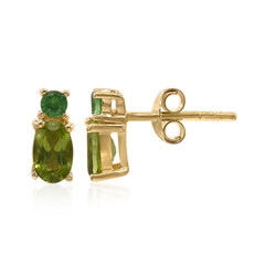 Orecchini in argento con Peridoto della Birmania