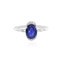 Anello in argento con Zaffiro Blu del Madagascar