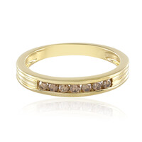 Anello in argento con Diamante Champagne I2