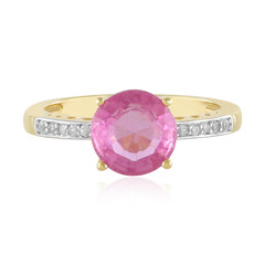Anello in argento con Zaffiro Rosa del Madagascar