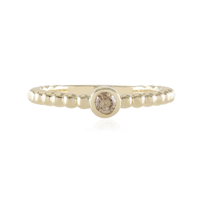 Anello in oro con Diamante Champagne I3 (de Melo)