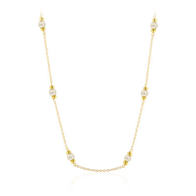 Collana in argento con Perla d'Acqua Dolce Bianca (Joias do Paraíso)