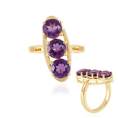 Anello in argento con Ametista Siberiana
