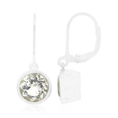 Orecchini in argento con Topazio Bianco