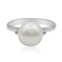 Anello in argento con Perla di Acqua Dolce (TPC)