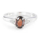 Anello in argento con Zircone Cioccolato