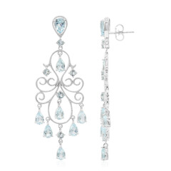 Orecchini in argento con Topazio Blu Cielo