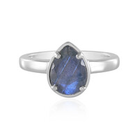 Anello in argento con Labradorite