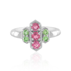 Anello in argento con Tormalina Rosa Nigeriana