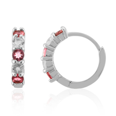 Orecchini in argento con Tormalina Rosa Brasiliana