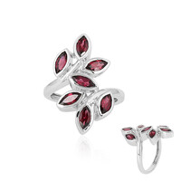 Anello in argento con Rodolite Lampone