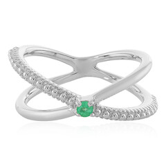 Anello in argento con Smeraldo Colombiano