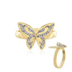 Anello in argento con Diamante Cioccolato I3