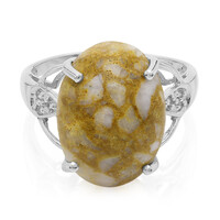 Anello in argento con Quarzo Dinosauro
