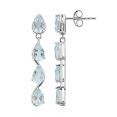 Orecchini in argento con Topazio Blu Cielo