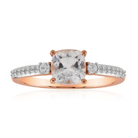 Anello in oro con Danburite Rosa del Messico