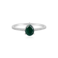Anello in argento con Malachite