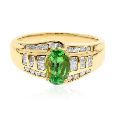 Anello in oro con Tsavorite AAA (CIRARI)