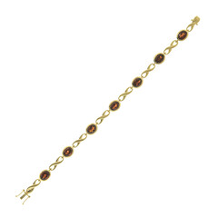 Bracciale in oro con Granato (CUSTODANA)
