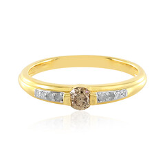 Anello in argento con Diamante Champagne PK