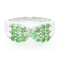 Anello in argento con Tsavorite