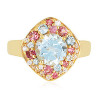 Anello in argento con Topazio Blu Cielo