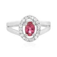 Anello in argento con Tormalina Rosa