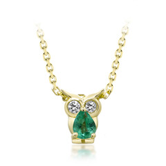 Collana in oro con Smeraldo Zambia AAA (CIRARI)