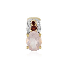 Ciondolo in argento con Quarzo Rosa