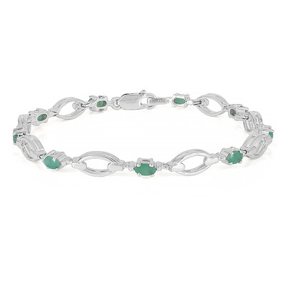 Bracciale in argento con Smeraldo Socoto