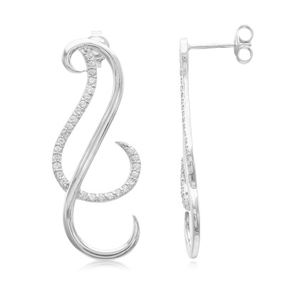 Orecchini in argento con Zaffiro Bianco