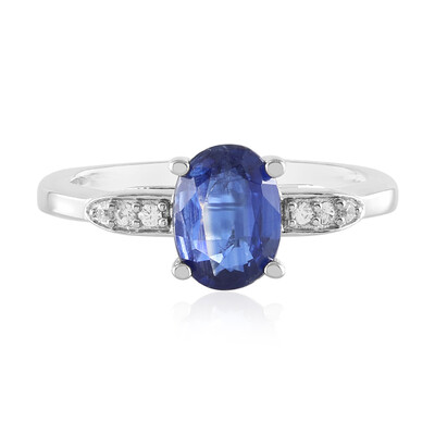Anello in argento con Cianite del Nepal