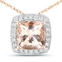 Collana in oro con Morganite