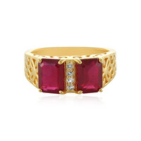 Anello in argento con Rubino del Madagascar
