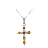 Collana in argento con Citrino Madeira