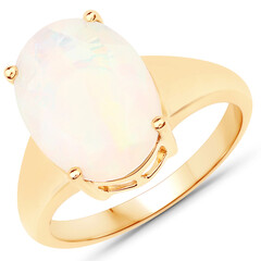 Anello in oro con Opale di Welo