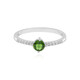 Anello in argento con Diopside Russo