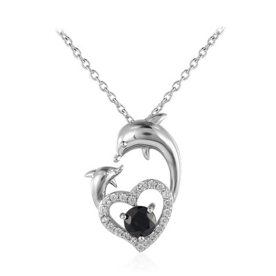 Collana in argento con Zaffiro Blu