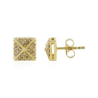 Orecchini in argento con Diamante Cioccolato I3
