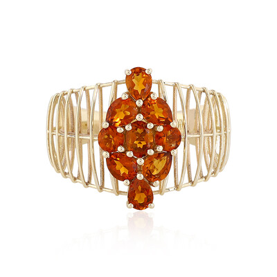 Anello in oro con Citrino Brandy (Ornaments by de Melo)