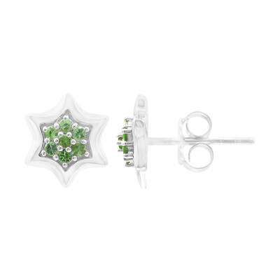 Orecchini in argento con Tsavorite