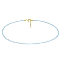 Collana in argento con Apatite Blu