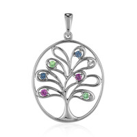 Ciondolo in argento con Rodolite